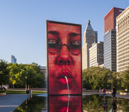 Crown Fountain in Millennium Park